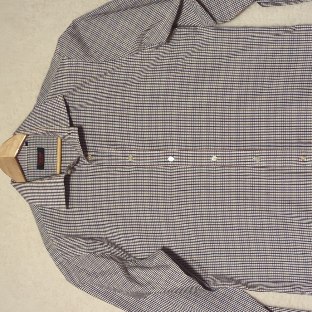 TAKUMI sz XX Large Shirt Long Sleeve French Contrast Cuff Japan Blue Red
